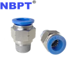 Push Connect One Touch Pneumatic Fitting 3/8 X1/8 Npt, Nbpt 5 Pcs. Fixed Price $9.69.