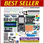 Ultimate Arduino Starter Kit With WROOM-32E: Bluetooth, Video Courses & Battery. Fixed Price $105.59.