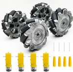 Diy Mecanum Robot Kit Parts 4WD Omnidirectional Wheels Smart Car Cha. Fixed Price $27.16.
