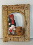 Wooden Hand Carved Ship Nautical Sailor Fisherman Hook Arm Peg Leg 10 5/8". Fixed Price $21.99.
