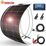 Dokio 100W 200W Monocrystalline Flexible Solar Panel For Rv/camper/boat/home. Fixed Price $61.99.