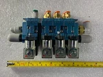 Mac Pneumatic Solenoid Valve Bank 45A-L00-DFFJ-1KJ Used. Fixed Price $100.00.