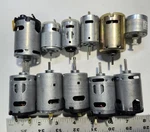 Lot Of 11 Larger Scrap Salvaged Small Toy Electric Motors, Used Rc Car Hobby. Fixed Price $18.00.