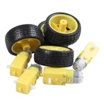 1PCS Smart Car Robot Plastic Tire Wheel And Dc 3-6V Gear Motor For Arduino. Fixed Price $8.19.