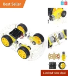 Diy Robot Smart Car Chassis Kit For Arduino - Educational Toy With Speed Encoder. Fixed Price $34.99.