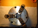 Forkardt Buck 3AT 8R, 3-JAW, 8" Steel Scroll Chuck, 2 Piece Reversible Jaws Usa. Fixed Price $475.00.
