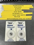Qty Berg 32 Pitch 48 Teeth Delrin Acetal Spur Gear 3/16 Bore With Set Screw. Fixed Price $15.00.