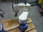 Denso Mod. HM-40702M Robot Arm 410400-0510 Axis 0.59MPA/86PSI (31871). Fixed Price $999.99.